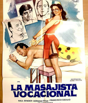 Masajista Vocacional 1976 Póster Cartel Original 70X100 Como