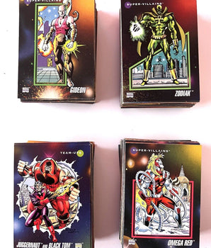 Lote 100 Cartas 1992 Super Villains Team-Ups Impel Series 3