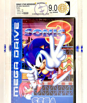 Sonic Hedgehog 3 Precintado Mega Drive Eurograders 9.0 Gold Eur